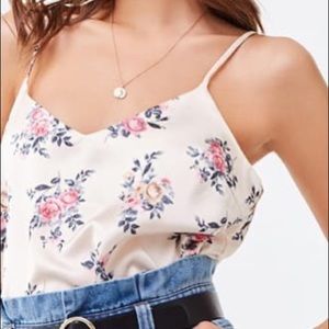 Satin Floral Print Cami